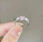 Ring rosa hjärta