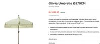 Parasoll Olivia Ø270CM