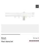 Gardinstång Kirch flexi-skena set 200 cm