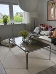 soffbord krom space age retro 80 tal 