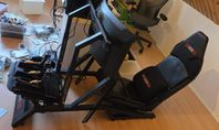 Simrig Moza R21, CRP Pedaler, 34" skärm - Sim Racing