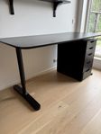 IKEA skrivbord svart med/utan hurts