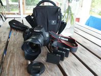 Canon EOS 1200D 64GB 3 batterier