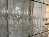 Orrefors vinglas och portvinsglas 
