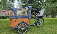 El-lådcykel Babboe Curve-E, walk assist, 5 barnplatser