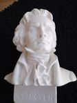 BYST AV LUDWIG VAN BEETHOVEN I GIPS