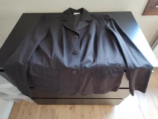 1 brun damjacka sommarjacka med 2 fickor st 42