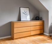 2st Ikea Malm Byrå 6 lådor, Ekfaner