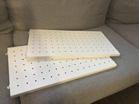 String hyllplan metall 58x30 vit låg kant