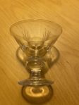 6st antika likörglas