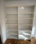 Vit BILLY bokhylla x 2 IKEA 