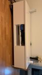 TV-bänk i stilren design i vit högglans - 179 cm