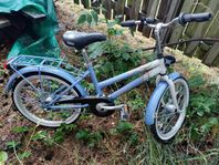 ljusblå 3-växlad Björkö Vega Flickcykel. Svensktillverka