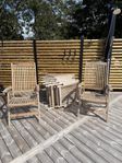 Trädgårdsstolar teak
