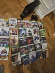 Xbox Slim + 30 spel + handkontroll halo cod gta fifa sims mm
