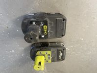 Ryobi batteri 2x - 1st 2.0ah, 1st 1.3ah