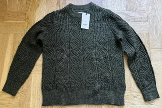 Tröja - dam - mörkt mossgrön