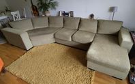 Soffa med cosy corner och divan