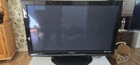Panasonic platt-TV + JVC DVD-spelare + filmer