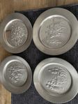 Hamilton Mint set 4st i tenn, Cornerstone of Liberty 