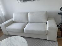Bäddsoffa vit