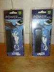 2 St Power Bank 2200 mAh Obrutna förpackningar