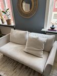 Soffa Brunstad 3-sits, tyg i ljus manchester