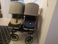 Bugaboo Donkey2, åkpåse, sittdynor + regnskydd