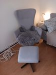 fåtölj fotpall jysk 