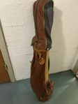 Retro golfbag i läder