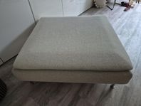 SÖDERHAMN Fotpall, Gunnared beige