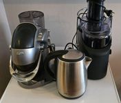 Juicepress, Kapsel kaffe maskin och en Vattenkokare
