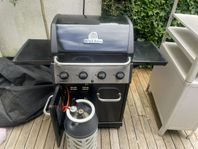Gasolgrill. Broil King Crown, ingår gasolflaska pc10 