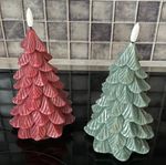 Julgran med LED 3 st, grön, röd och grå