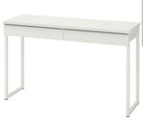 IKEA Bestå Burs – stilrent skrivbord i högblank vit, 120