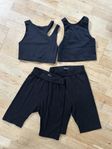 Sportkläder: topp och shorts XS