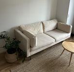 Soffa 3-sits | Sammet creme 