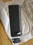 tangentbord och mus Logitech Slim Wireless Combo MK470