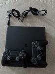 PlayStation 4 Slim 500GB – 2 handkontroller – Fint skick