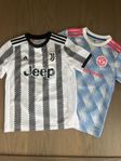 Fotbollströjor Juventus och Man Utd