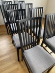 8st svarta Norrnäs IKEA stolar