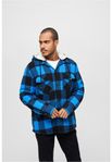 Stor blå-svart rutig jacka i stl 4XL