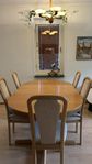 Matgrupp från Lübke - utdragbart ekbord + 5 stolar