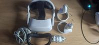 meta quest 2 + kiwi headstrap, link cable, controllers