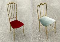 2st Chiavari stolar i Mässing Italien - Vintage 80-tal