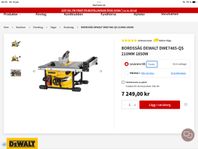Dewalt Bordssåg - Hemleverans
