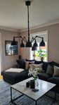 Industriell svart taklampa