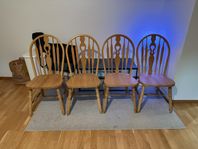 4 stolar, windsor-stil