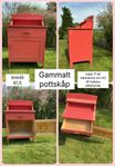 Gammalt pottskåp