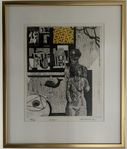 Jan Ewemo, litografi, 28/50, 41*49 cm